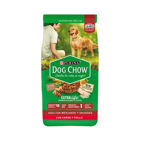 Dog Chow Adultos Medianos Y Grandes Carne y Pollo