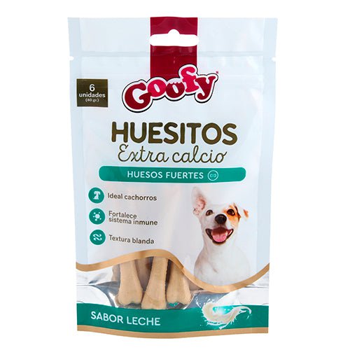Goofy 'Snack para perros' Huesitos extra calcio 6 unidades 40 g