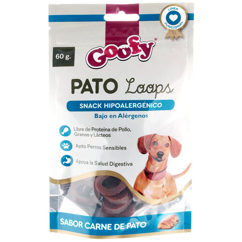 Goofy 'Snack para perros' Pato loops hipoalergenico 60 g