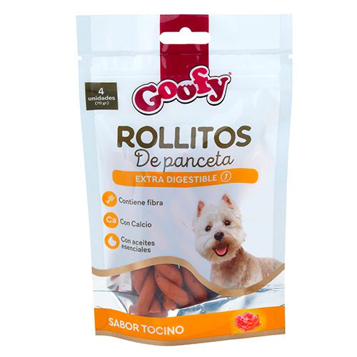 Goofy 'Snack para perros' Rollito Panceta 4 unidades 70 g