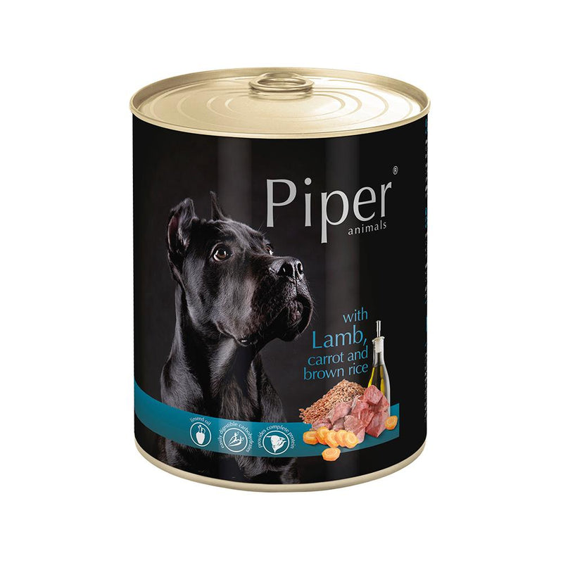 Piper lata sabor Cordero, zanahorias y arroz integral 800 g