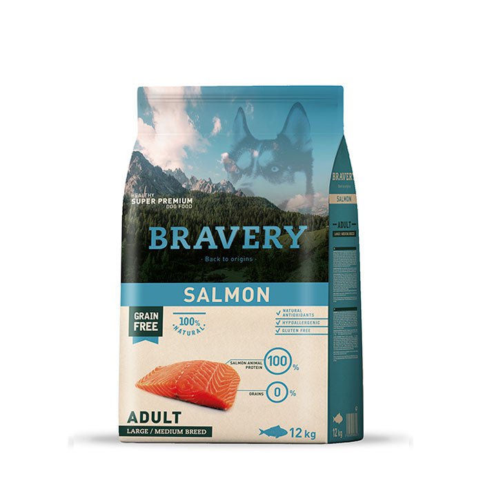 BRAVERY Salmon Adulto Large/Medium Breeds 12 Kg