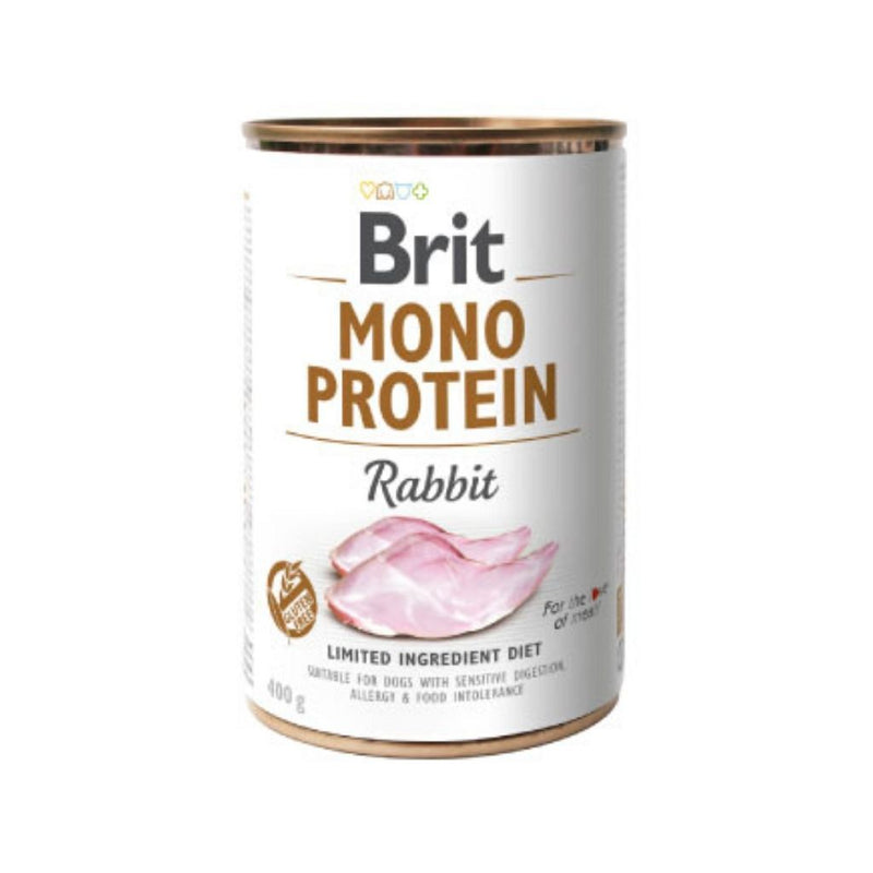 Comida húmeda Brit Mono Protein Rabbit 400g