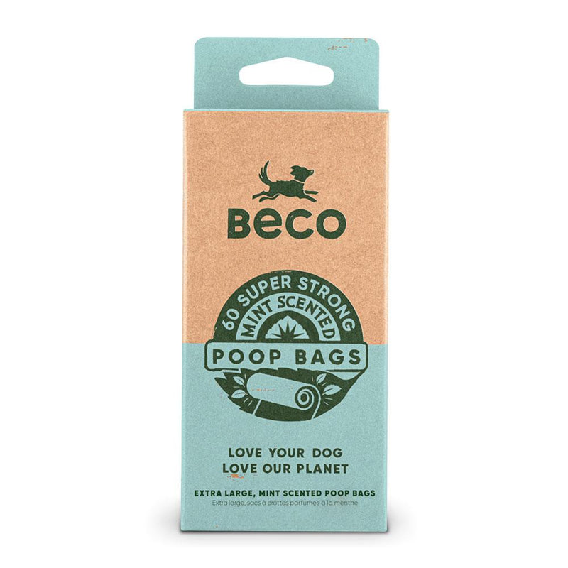 Beco Pack 4 rollos Bolsas Biodegradable Olor Menta 60 U