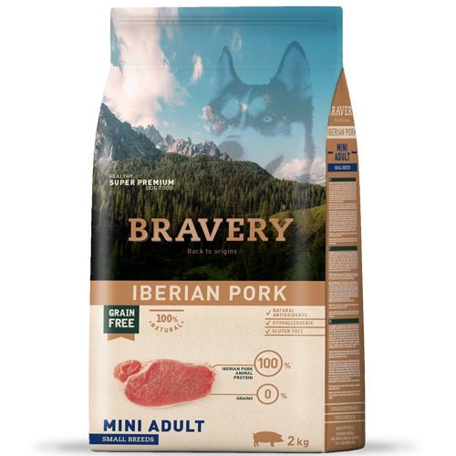 BRAVERY Iberian Pork Adult Large/Medium Breeds 4 Kg