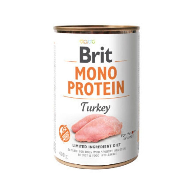Comida húmeda Brit Mono Protein Turkey 400g