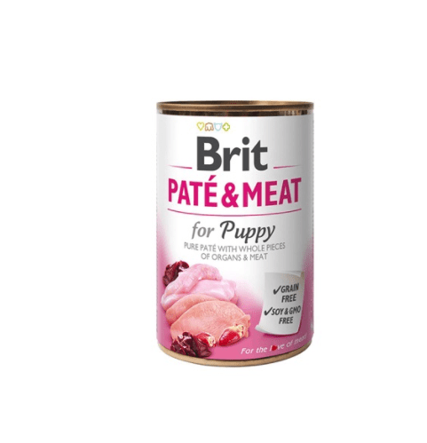 Comida húmeda para perros Brit Care Paté & Meat Puppy 400g