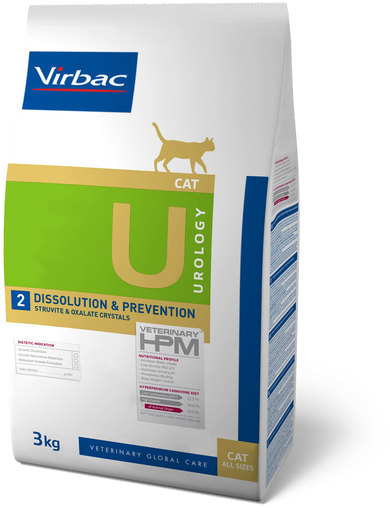 Virbac Veterinary HPM Urology Dissolution & Prevention U2 3 Kg