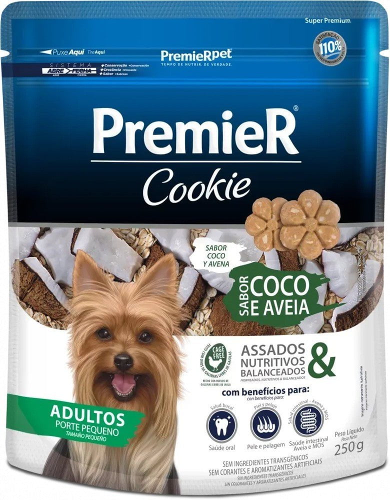 Premier Cookie Perros Adultos Coco y Avena Galletas 250 gr