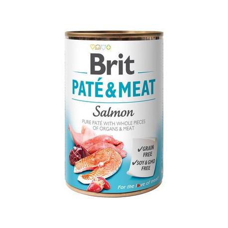 Comida húmeda Brit Paté & Meat Salmón 400g