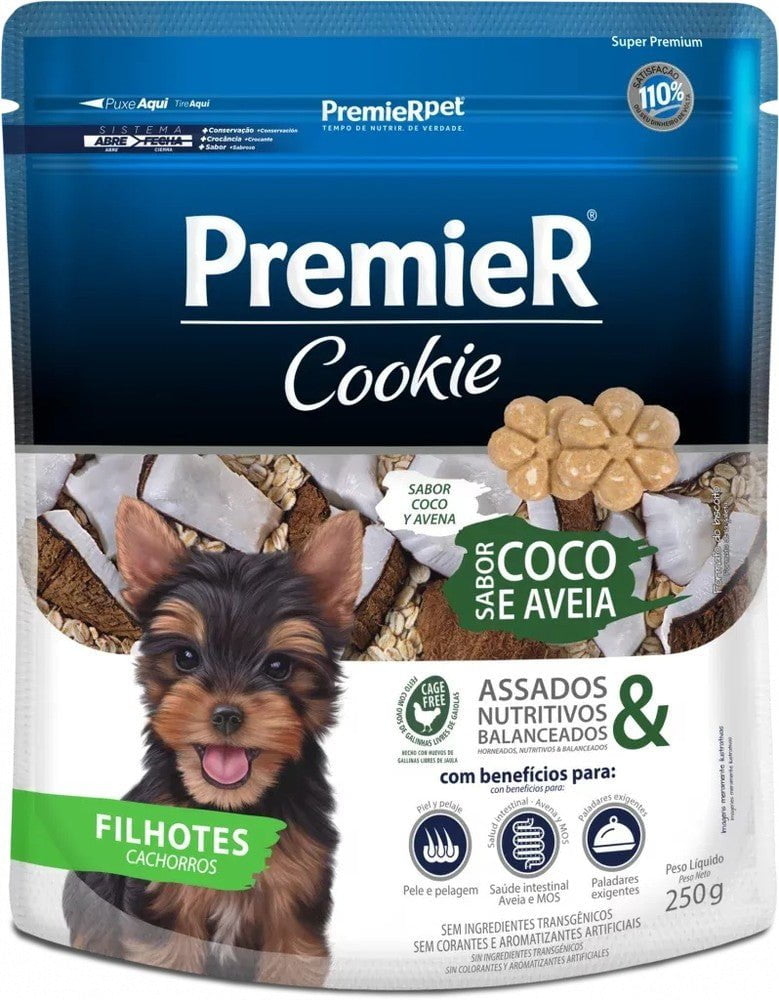 Premier Cookie Cachorros Coco y Avena Galletas 250 gr